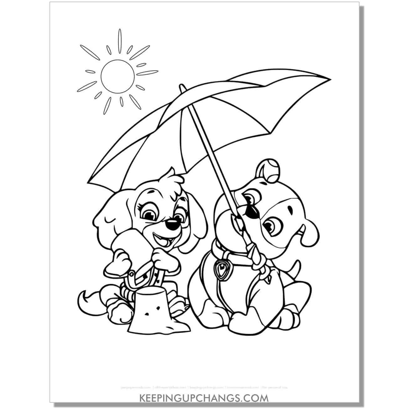 Free paw patrol coloring pages sheets popular printables