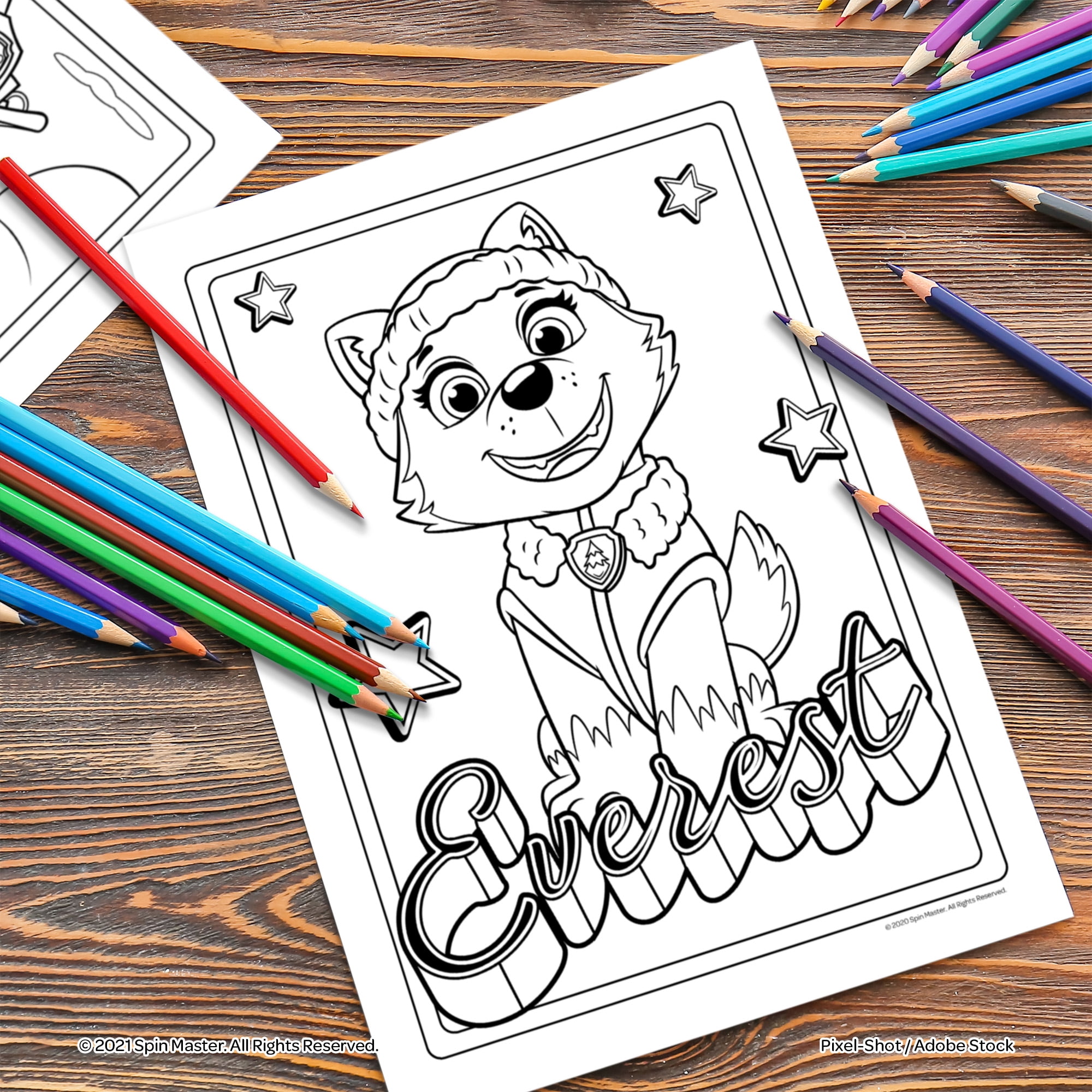 Paw patrol jumbo coloring book pages