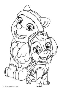 Free printable paw patrol coloring pages for kids