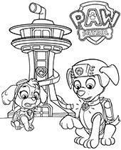 Everest coloring page paw patrol