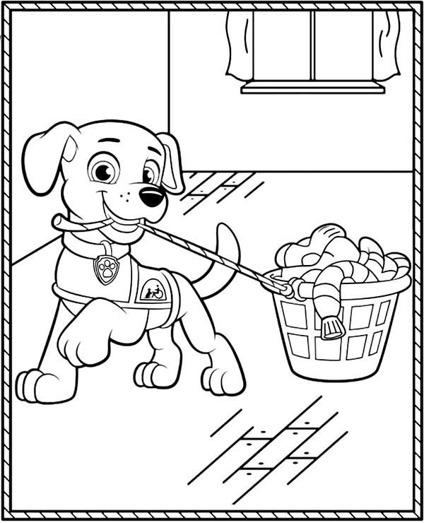 Paw patrol coloring sheet