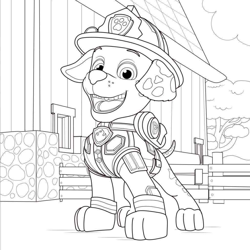 Free printable paw patrol coloring pages