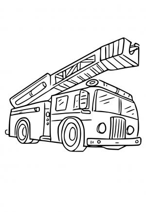 Free printable fire truck coloring pages for adults and kids