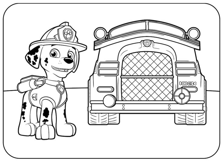Fire dog paw patrol coloring paw patrol coloring pages paw patrol christmas
