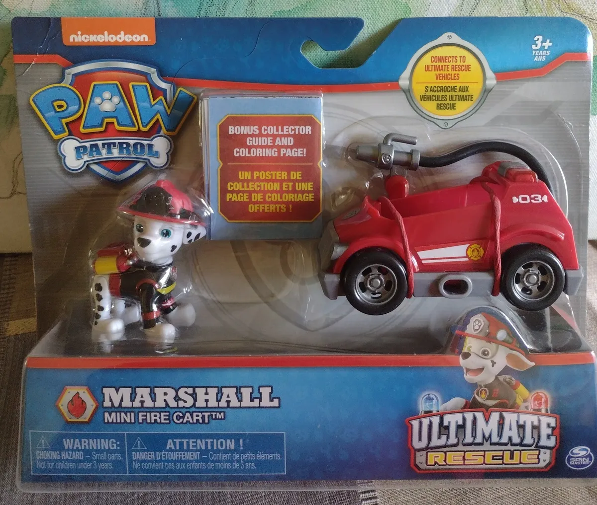 Paw patrol marshall mini fire cart ultimate rescue set by spin master