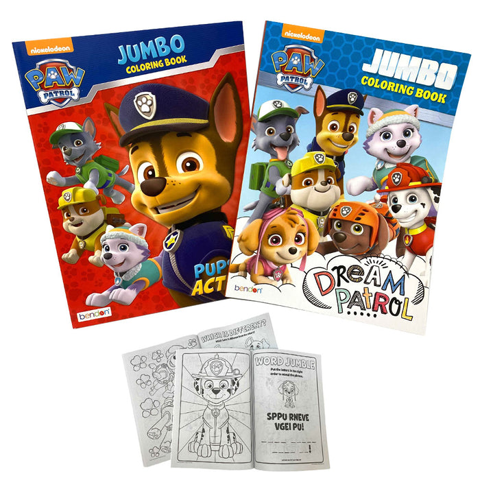 Pack paw patrol coloring books jumbo color activity great gift kids â
