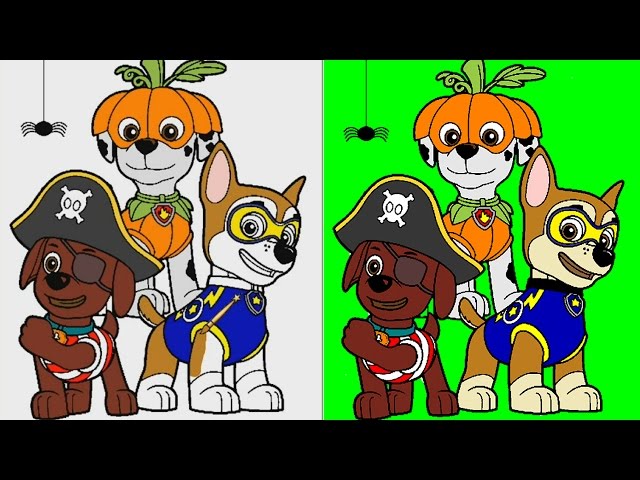 Halloween paw patrol coloring pages for kids â paw patrol coloring gaes