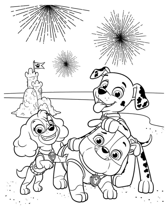 Paw patrol coloring pages