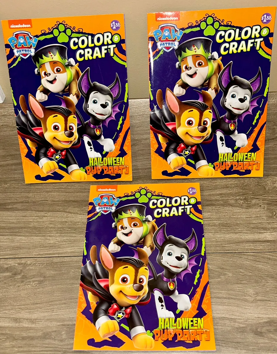 Paw patrol halloween coloring activity book lot color craft nickelodeon recipe