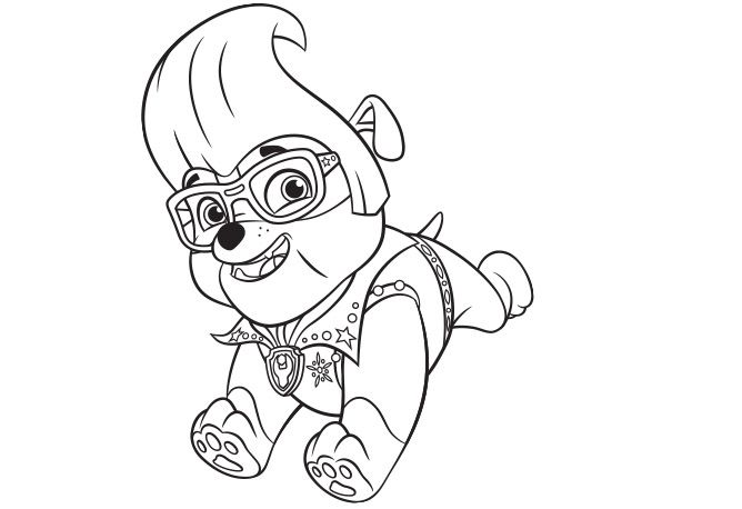 Paw patrol halloween coloring pages