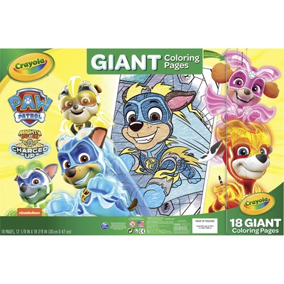 Crayola nickelodeons paw patrol giant pages