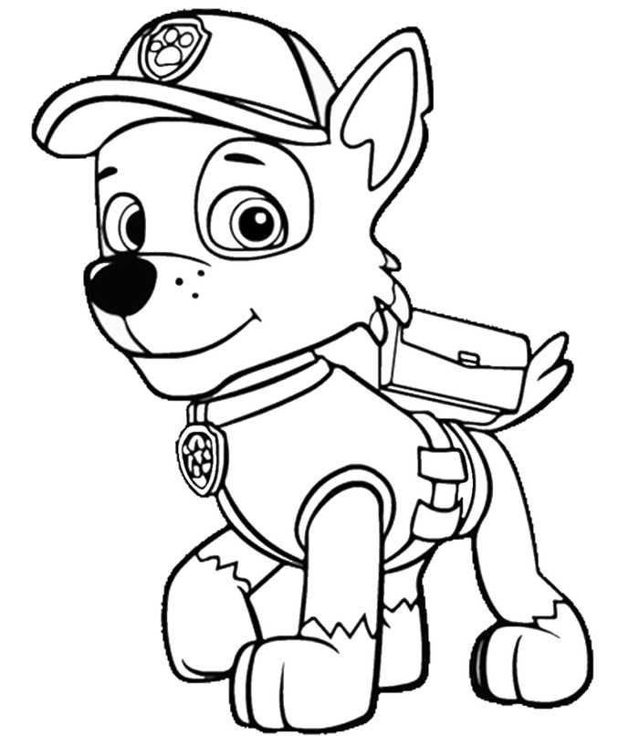 Paw patrol coloring pages pdf to print