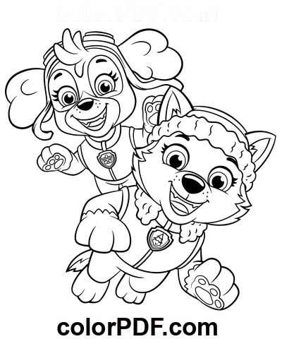Paw patrol â coloring pag and books in pdf paw patrol coloring paw patrol coloring pag skye paw patrol