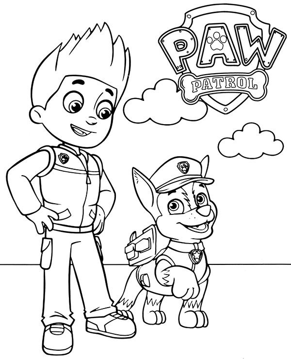 Ryder chase coloring pages paw patrol paw patrol coloring pages paw patrol coloring superhero coloring