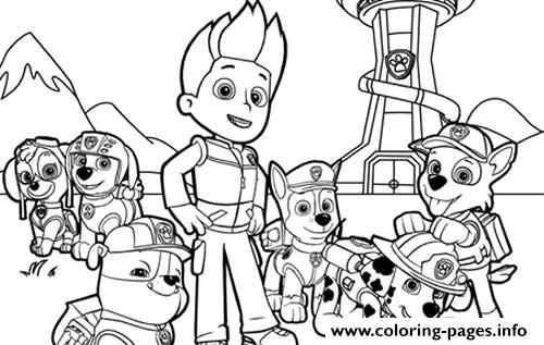 Print paw patrol team coloring pages paw patrol coloring paw patrol coloring pages coloring pages