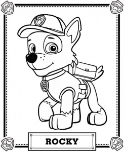 Image of pat patrol to download and color