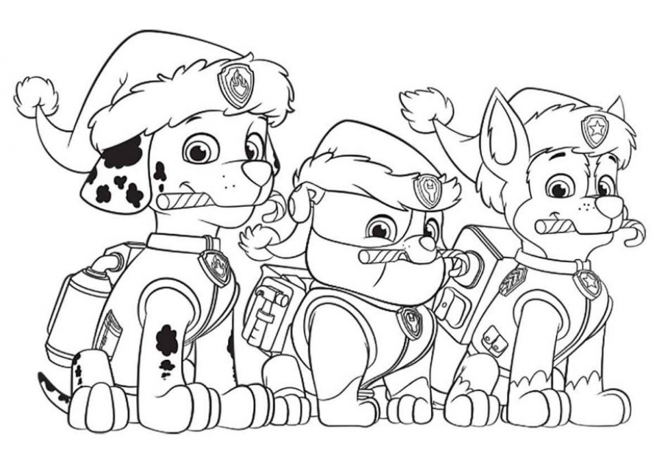 Free printable paw patrol coloring pages