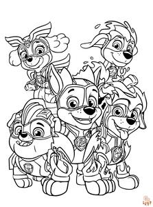 Paw patrol coloring pages free printable sheets for creative fun