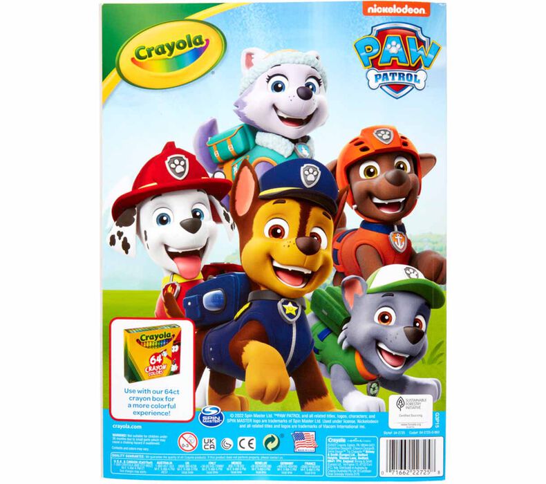 Paw patrol coloring book with stickers pgs