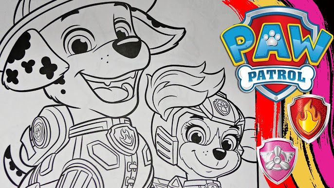 Paw patrol coloring pages