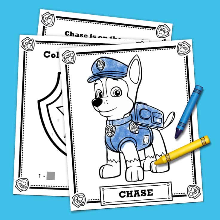 Paw patrol coloring pages two kids and a coupon