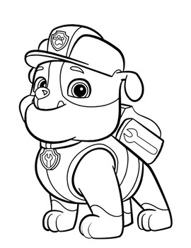 Paw patrol letters and numbers tracing page by coloring book hkm