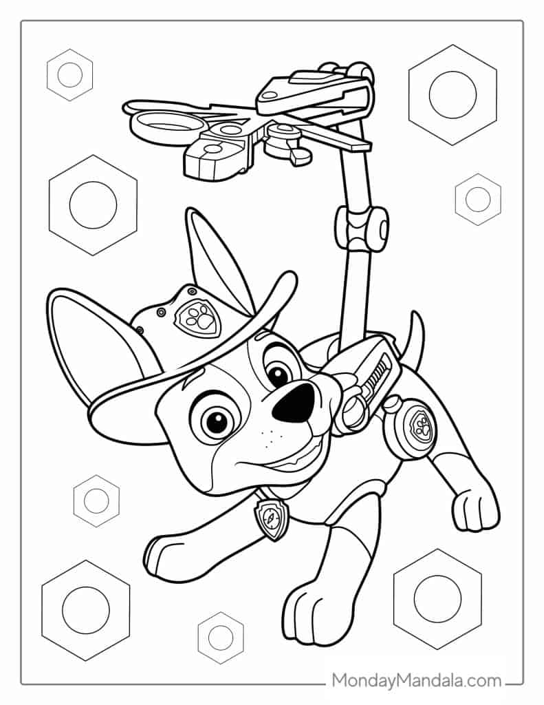 Paw patrol coloring pages free pdf printables