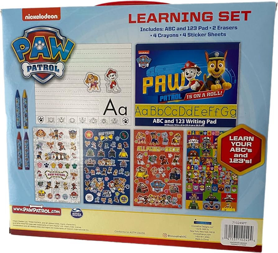 Innovative designs paw patrol learning set