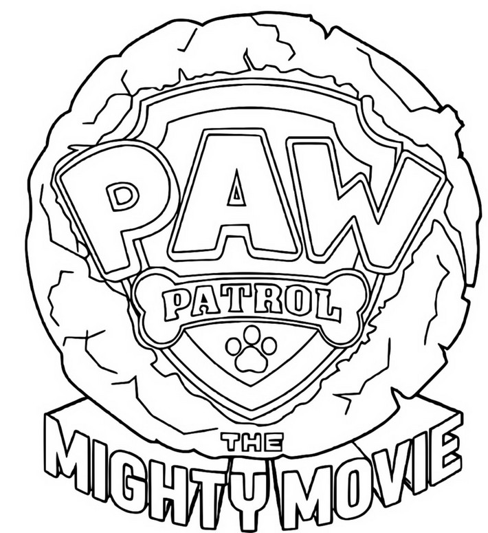 Coloring page paw patrol