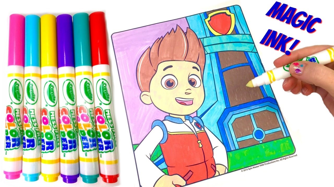 Ryder lookout tower crayola magic coloring