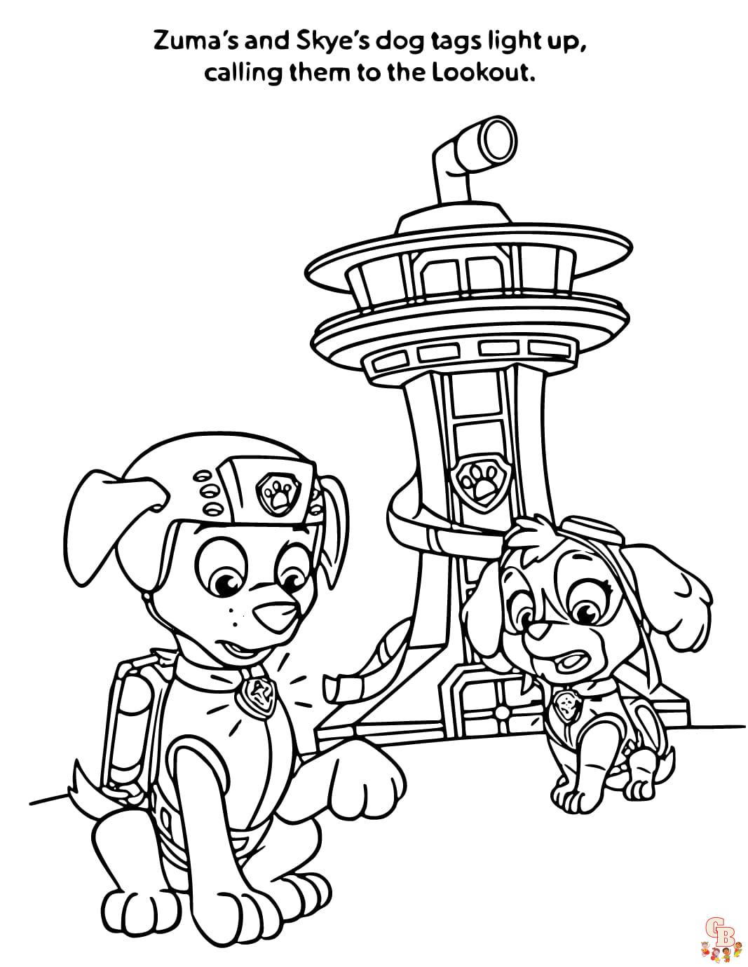 Discover the best free paw patrol coloring pages printable
