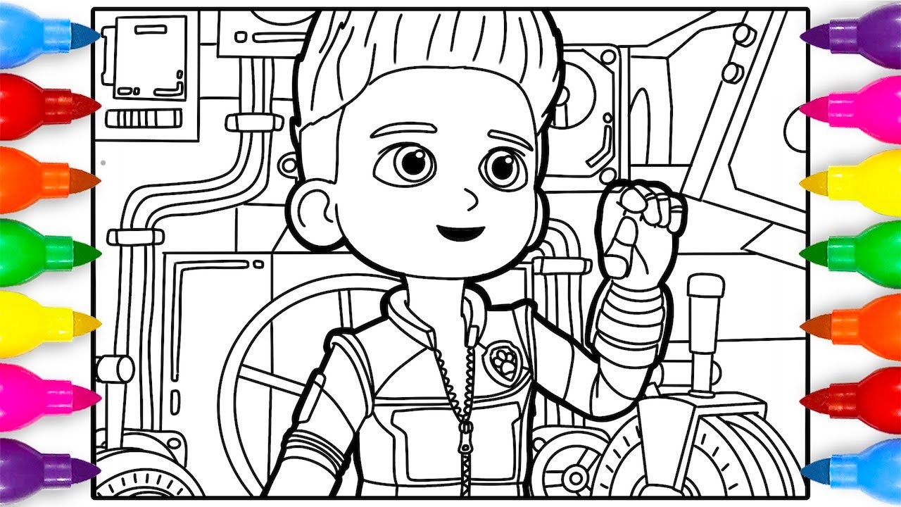 Paw patrol ovie ryder coloring book pages