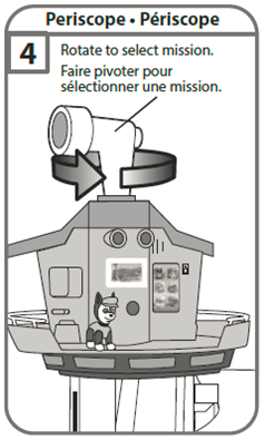 What does the periscope of the my size lookout towerâ do â paw patrol help center