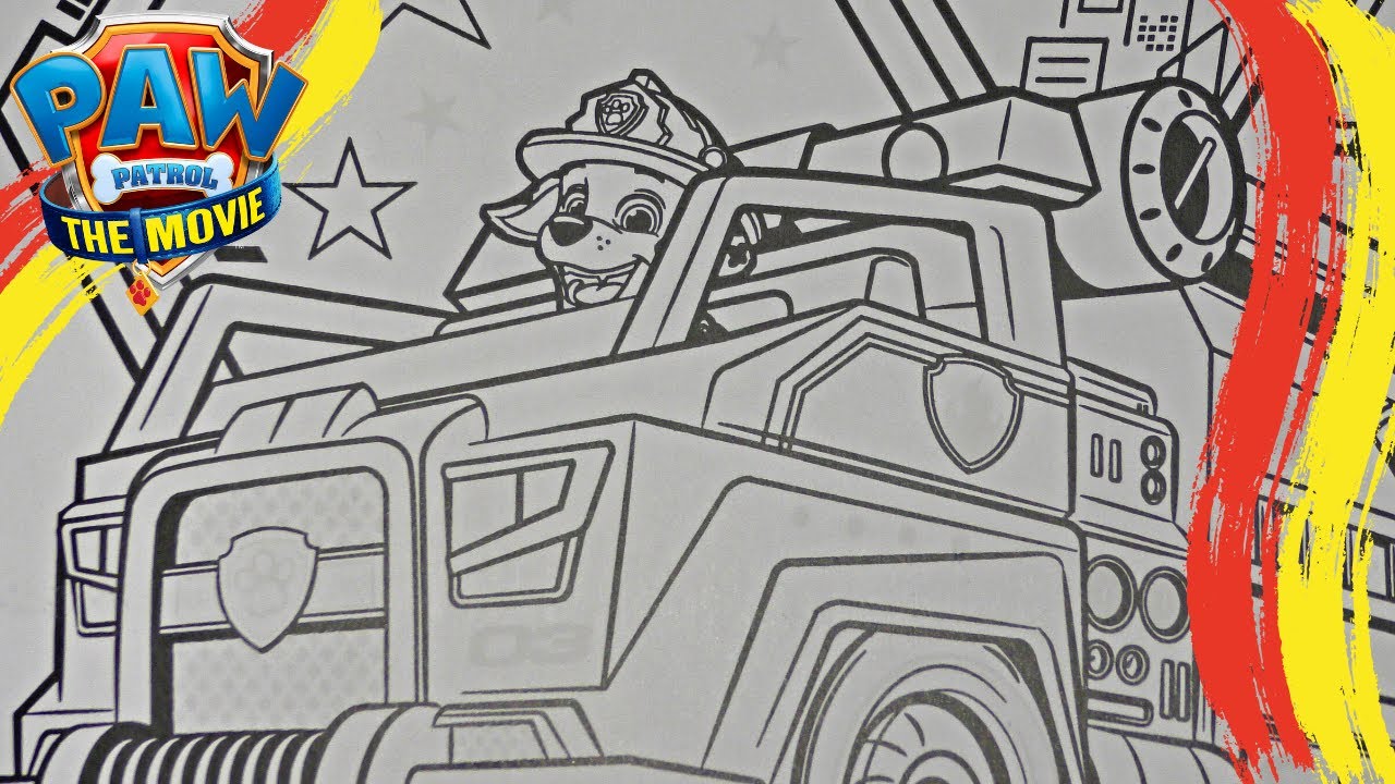 Arshall fire truck paw patrol the ovie paw patrol arshall fire truck coloring page yes toys