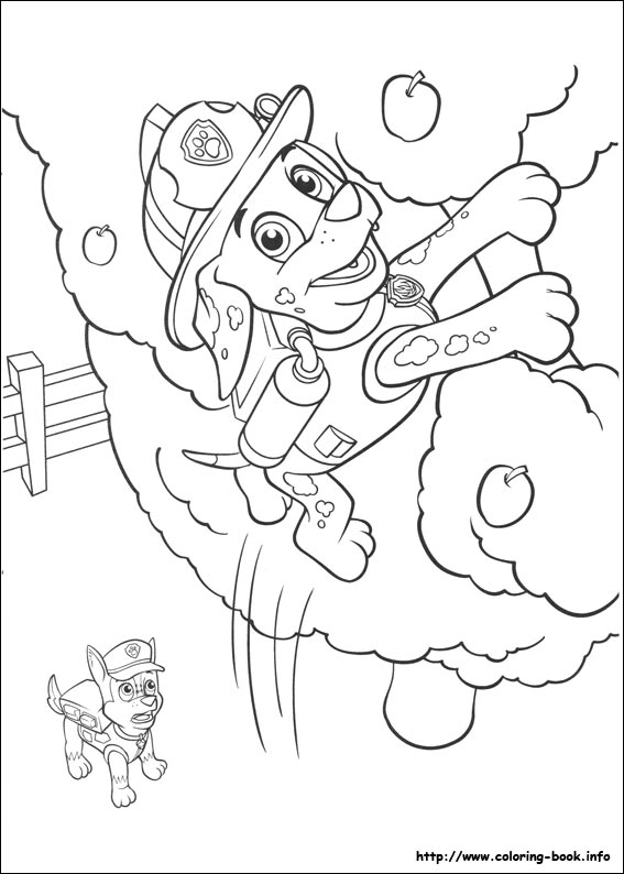 Paw patrol coloring picture