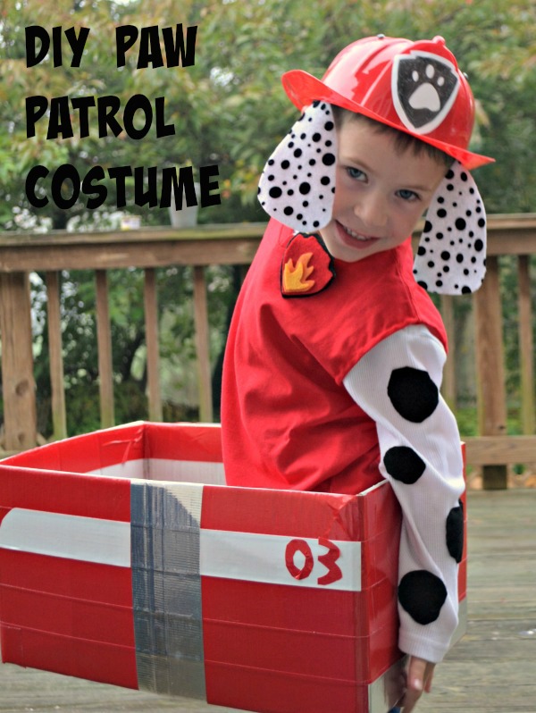 Diy paw patrol marshall costume