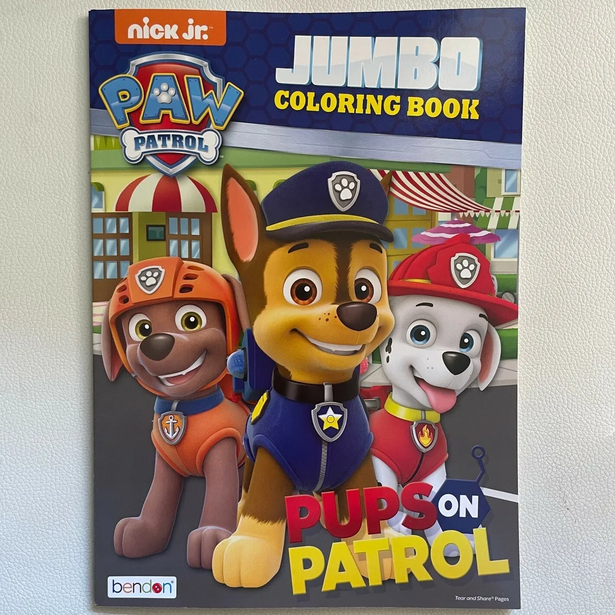 Paw patrol jumbo coloring book new nickeloden licensed marshall chase rubble