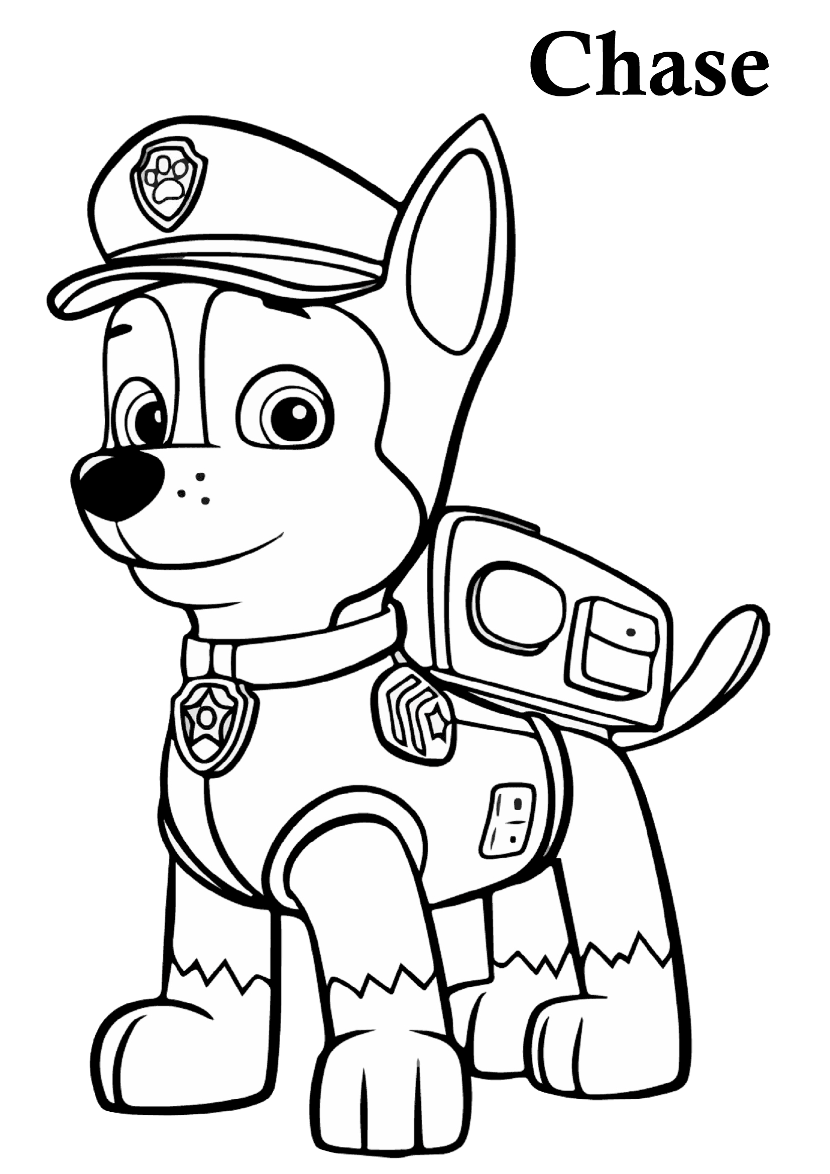 Paw patrol printable coloring for kids print color craft