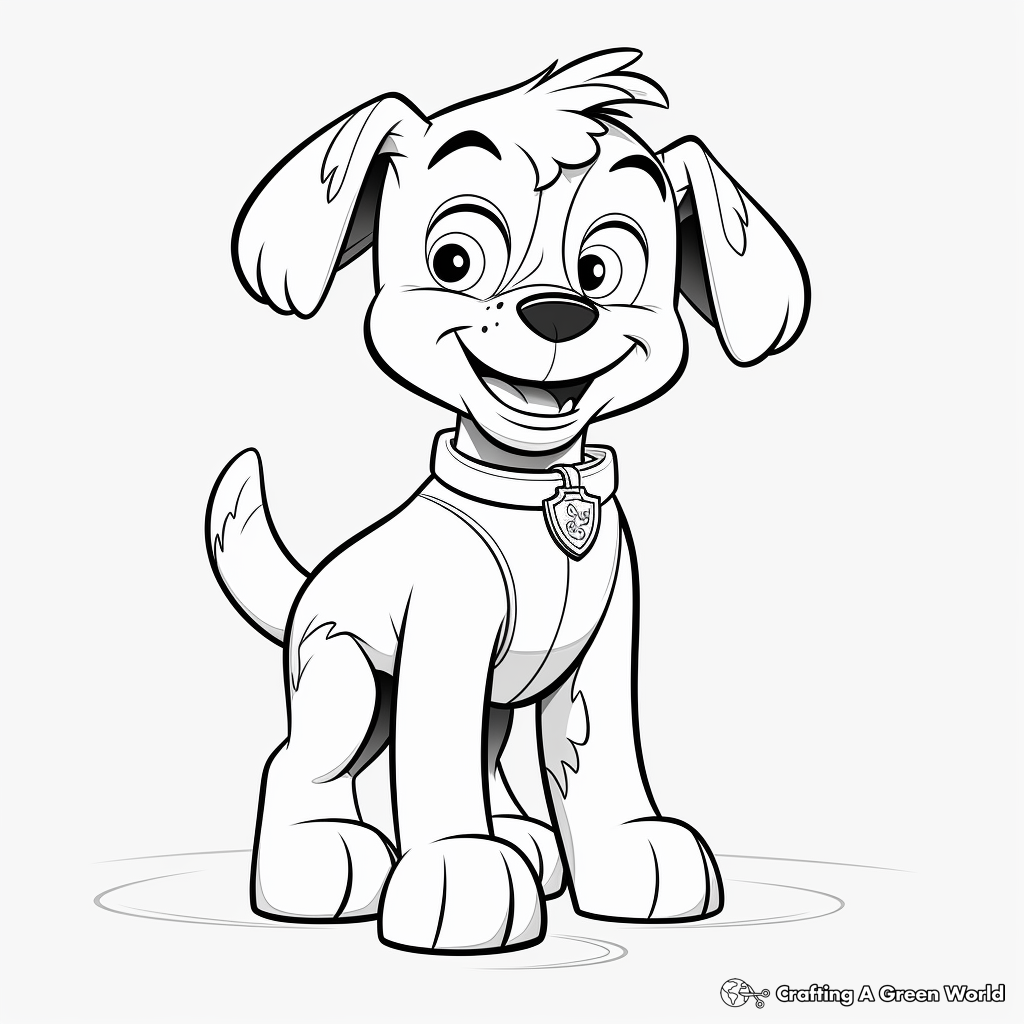 Police dog coloring pages