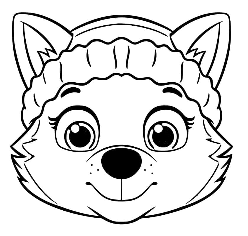 Marshall and everest paw patrol coloring page