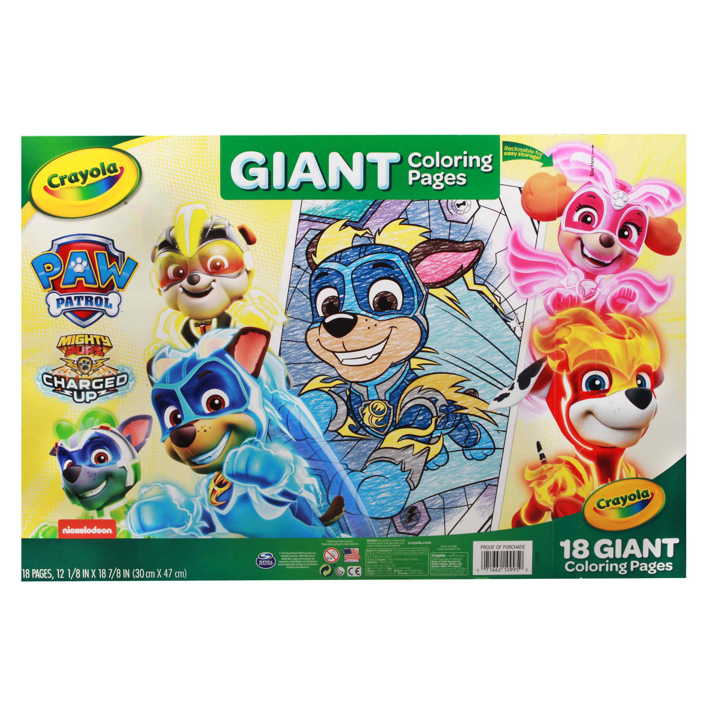 Crayola giant coloring pages â paw patrol