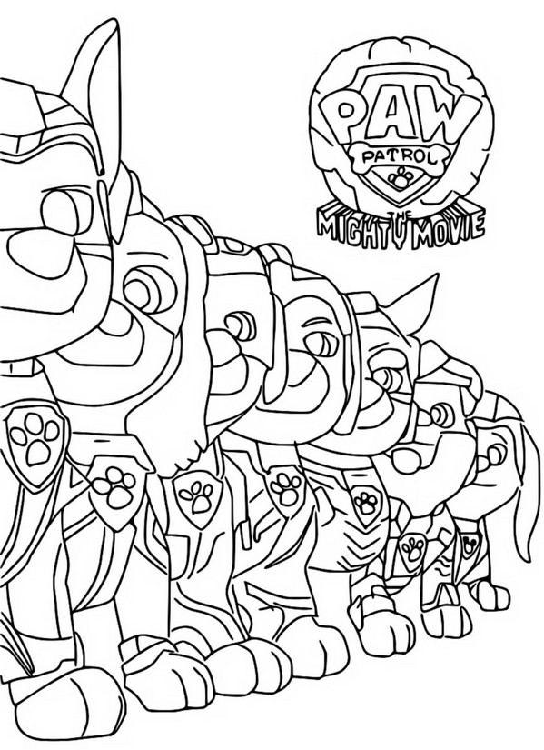 Coloring pages paw patrol