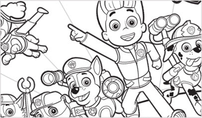 Free printable coloring sheets â paw patrol friends official site