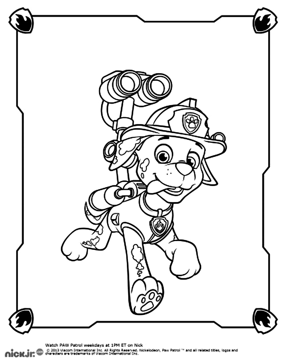 Free printable pat patrol coloring pages