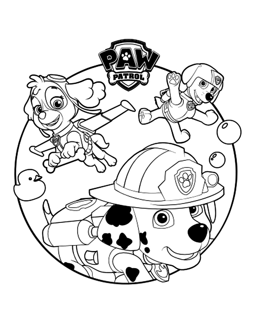 Free printable pat patrol coloring pages