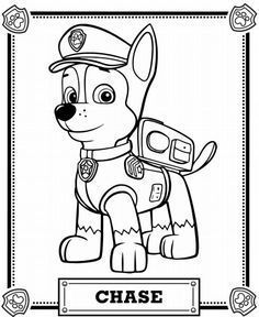 Dibujos de paw patrol para colorear chase disegni da colorare disegno di pleanno disegni da colorare per bambini