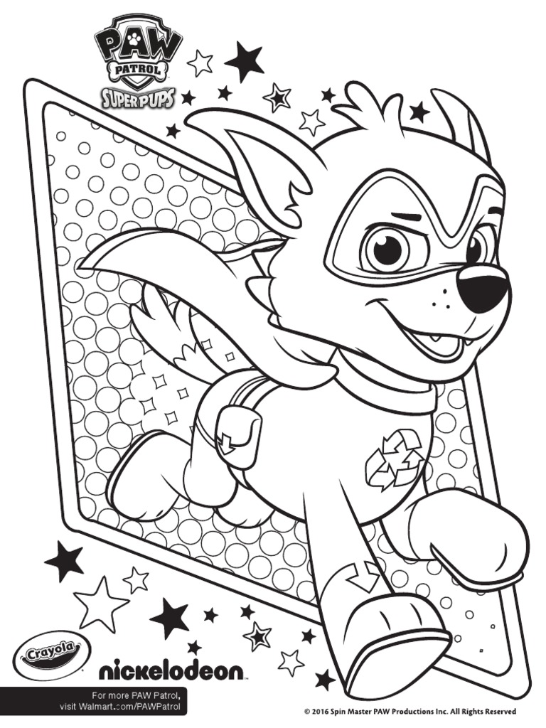 Paw patrol libro para colorear pdf