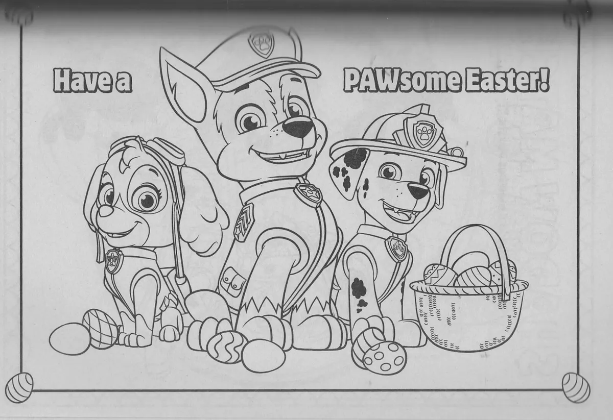 Paw patrol jumbo coloring activity book new