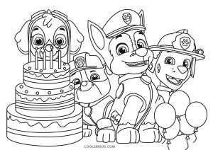 Free printable paw patrol coloring pages for kids