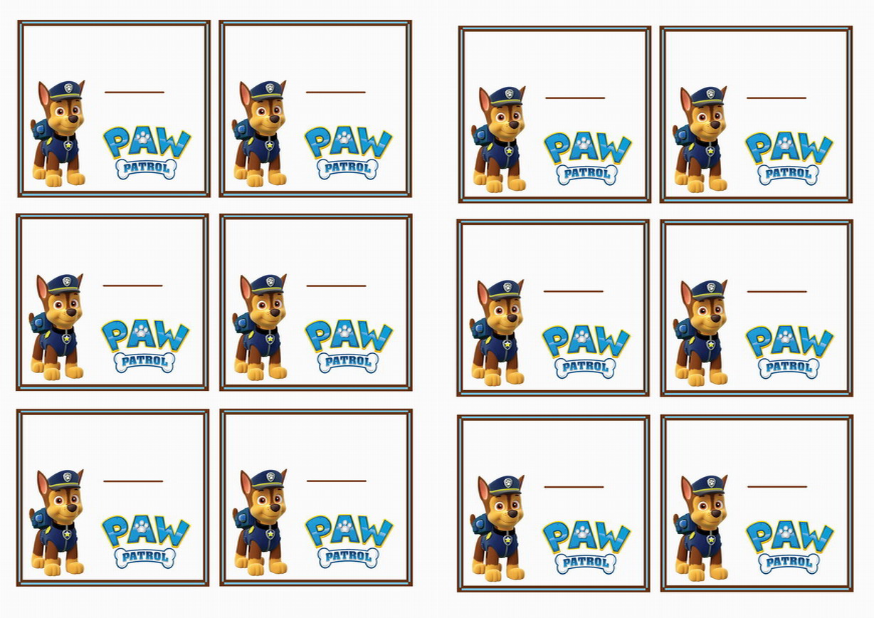 Paw patrol â birthday printable